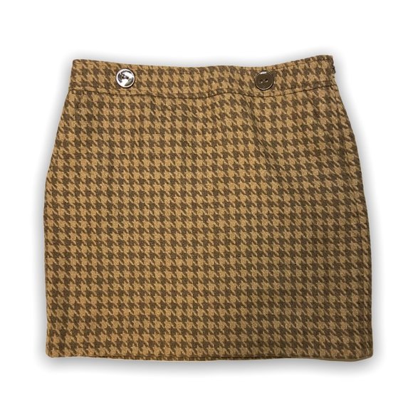 Loft Gingham Mini Skirt - Picture 1 of 4